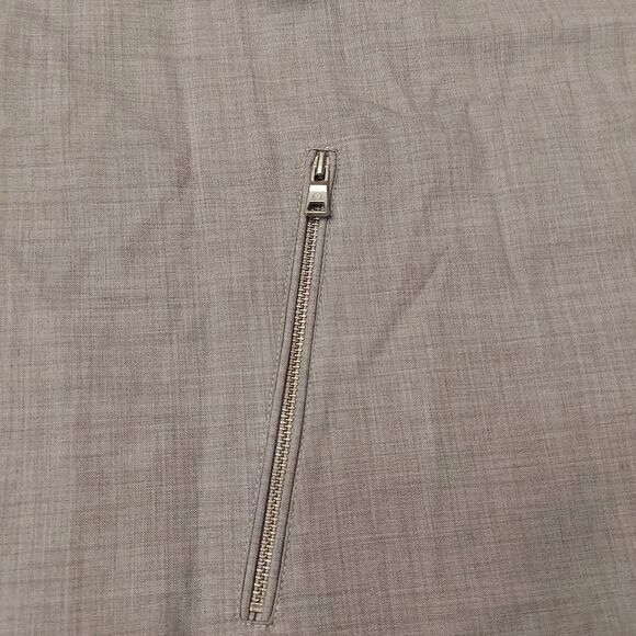 Peter Millar Crown Crafted Excursionist Lite Hooded Vest Grey Wool Men's Size L - Picture 3 of 6